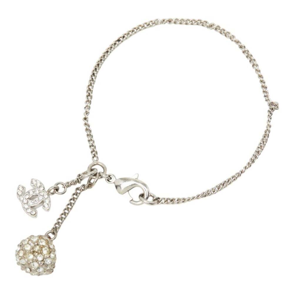 Chanel Cc Logo Bracelet Silver-Tone #276072C59B